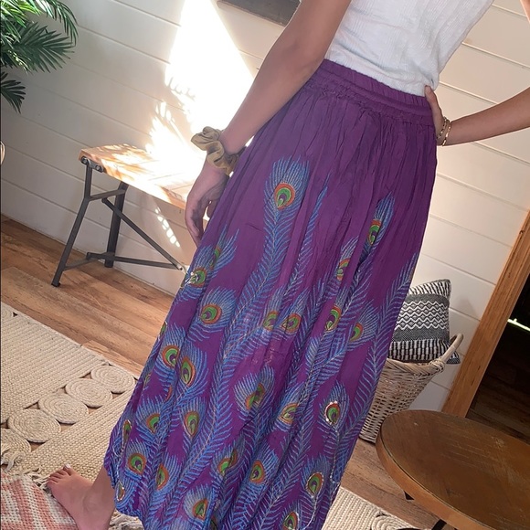 Bohemian peacock skirt - Picture 4 of 4